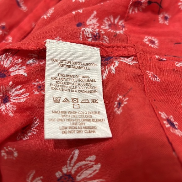 Free People Red blouse. - Picture 11 of 11